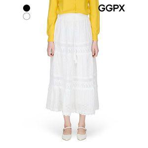 [GGPX]러블리 레이스 펀칭 롱 스커트  GP3SK035F _P390512201