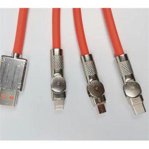 핸드폰 동시 충전케이블 사무실 숙소 펜션 여행 USB 180도회전 튼튼한