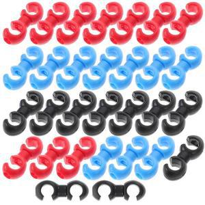 30pcs 브레이크 캘리퍼스 행거 압축 도구 라인 교정기 호스 잠금 장치 자전거 튜브 클램프