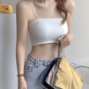 캐주얼 여성 여름 썸머 다양한코디 베이직 스퀘어 탑나시 캡내장 속옷 이너웨어