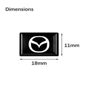 10Pcs 3D 에폭시 자동차 스타일링 스티커 엠 블 럼 배지 Mazda 2017 GJI CX30 RX8 Axela Speed CX9 Atez