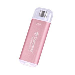 Transcend TS2TESD300P 2TB 외장 휴대용 USB 타입C 솔리드 스테이트 드라이브 최대 1050MB/s 속도