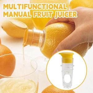 휴대용믹서기 1pcs 수동 레몬 Juicer 내장 필터 휴대용 레몬 압착기 감귤류 Juicer 리머 레몬 오렌지 라임