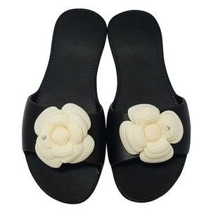 [오노마] ONM 거실화 뷰티 미끄럼방지 편안한 슬리퍼 블랙 화이트꽃