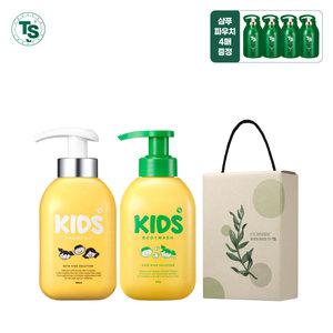[TS 선물세트] 키즈샴푸 400ml*1개+키즈바디워시 400ml*1개+슈퍼케라틴6g*4개+선물박스*1개