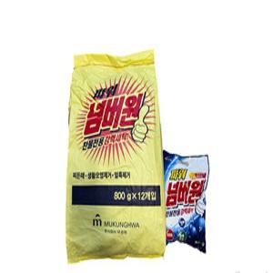 무궁화넘버원 세탁세제 가루형 하이타이 9.6KG 12개입
