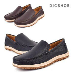 [딕슈] 남성 소가죽 슬립온 로퍼 4cm LFMS060