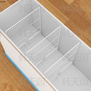 업소용 냉동고 칸막이 분리 고기 17x23cm 글라스 초저온 선반 두꺼워진