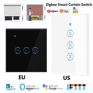 투야 스마트봇Tuya eWeLink Zigbee 롤러 셔터 용 스마트 커튼 블라인드 스위치 전기 모터 전동 Alexa의 음