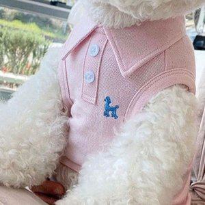 [기타]강아지 카라티 소형견 피케이티 패브릭 의류