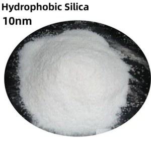 나노미터 순도 실리카 SiO2 10nm 광택 분말 소수성 99 입자 코팅 나노