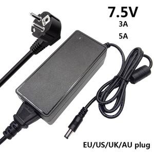 7.5V 3A 5A ACDC 어댑터 범용 전원 어댑터 7.5 볼트 전원 공급 장치 스위칭 변환기 7.5V5A EU 미국 영국 AU