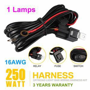 전선캐이블 용품 릴레이  트 와이어 온오프 스위치 리모컨 자동차 LED 바 운전 안개등 HID 등 250W 12V 40A