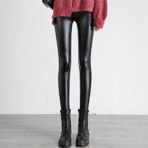 [셀러허브]가죽 기모 트렌디안감 레깅스 스판 스타일리쉬 레깅스 바지 (S31583105)