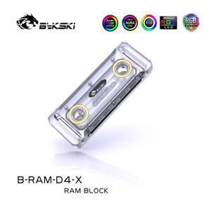 Bykski PC 수냉 메모리 카드 쿨러 램 워터 블록 아크릴 커버 2 채널 RBW RGB B-RAM-D4-X 지원