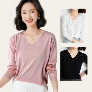 가을 이너 긴팔 티셔츠 블랙 여성 여성 간절기 여리핏 여자 얇은 레이어드 V넥 기본 셔츠 브이넥 니트