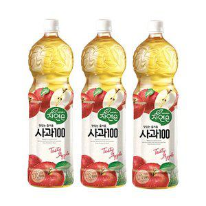 웅진 자연은 사과 1.5L 6펫