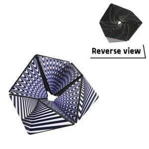 다양한 기하학적 변경 가능한 매직 큐브, 스트레스 3D 감압 핸드 플립 퍼즐 큐브, 어린이 구제 피젯