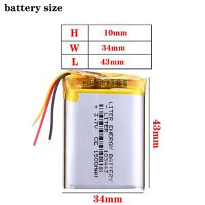 호환 배터리 103443 3 1500MAH MP3 충전식 교육 GPS용 조명 청정기 공기 3라인 7V LED MP4 조기