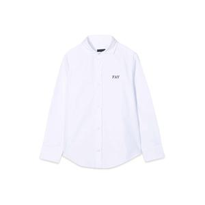 페이 남아 화이트 캔버스 긴팔 셔츠 5Q5000KZ0076100