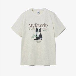 [휠라] 오버핏 고양이 티 FS252RS01F001 290