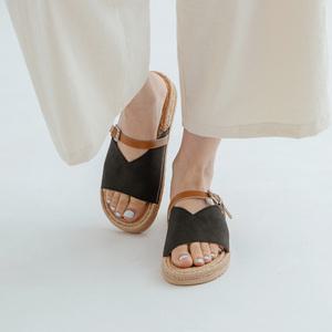 SOVO 루켄 스트랩 슬리퍼 샌들 3cm