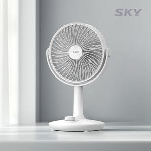 [오늘출발] 스카이 7엽 날개 무선 탁상용 선풍기 BLDC 회전 저소음 캠핑용 USB C타입 WD5