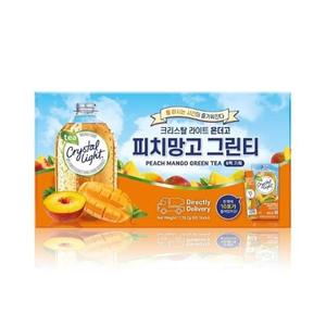 [크리스탈] 코스트코 크리스탈 라이트 온더고 그린티 10포입 6개 피치망고 음료