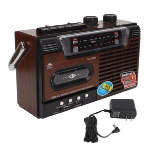 카세트 카팩 테이프 휴대용 플레이어 AM FM 라디오 USB 충전용용기 녹음기 음악 스피커 저장 카드 슬롯 포함