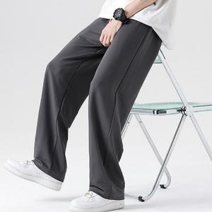남성 와이드핏 밴딩 통바지 쿨링 찰랑 슬랙스 여름 아이스팬츠 시원한 일자핏