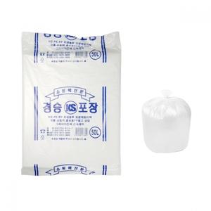 경승 흰색 쓰레기봉투 50L 30매 비닐 플라스틱 쓰레기
