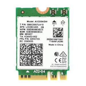 인텔 AX200용 Wi-Fi 6 듀얼 밴드 어댑터 | PC용 M.2 인터페이스 802.11ax 2.4Gbps 블루투스 5.2 도움 대부