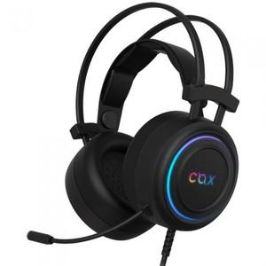 COX CX-4 MEGA-CUP 가상 7.1 채널 RGB 게이밍 헤드셋 (블랙)