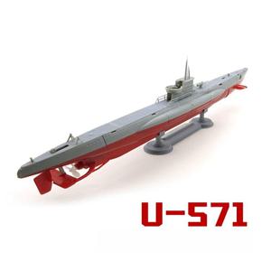 1/144 시칠리아 재판 U-571 잠수함 조립 모델 매뉴얼 클래스 조립 함 U-581 잠