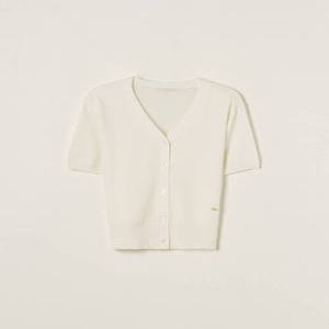 ROEM 올데이가디건 브이넥 반팔 가디건_RMCKF25R99_Ivory 565477