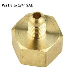호환품 1Pc 자동차 에어컨 어댑터 냉매 병 진공 펌프 R134A W21.8 ~ 1/4 ''SAE 32mm