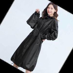 코트 M 남녀공용 레인코트 블랙 롱우비 바람막이