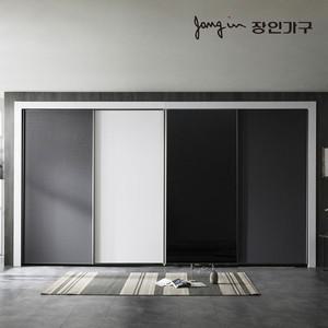 장인가구 단테 모던 미러 슬라이딩 붙박이장 270cm