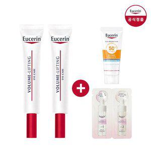 유세린 볼륨리프팅 아이크림 15ml 더블팩 (증)이븐듀오앰플 샤쉐 1매+선 페이스 하이드로 프로텍트 5ml