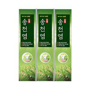메디안 송천염 치약 120g x 3입 송염 죽염 치약
