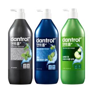 댄트롤 비듬샴푸 박하+멘톨+애플 820ml 3종