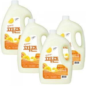 피죤 프리미엄 섬유유연제 옐로미모사 4210ml x 4개