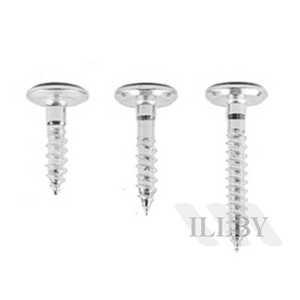 일비 머리큰피스 4MM 백색 나무피스 전나사