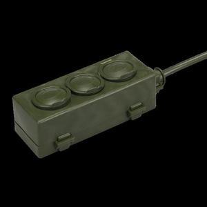 [OFM7P0SP]연장코드선 캠핑 1 5SQ 3구 25호 25M 카키