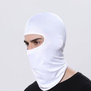 여름용 풀페이스 마스크 화이트 햇빛 보호 가리개 쿨 골프 차단 얼굴