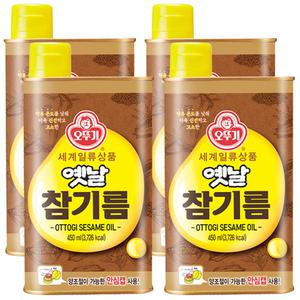 오뚜기 옛날 참기름 450ml 4개