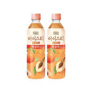 웅진식품 티즐 제로 아이스티 복숭아 500ml 20개