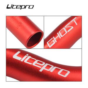 핸들 알루미늄 합금 브롬톤 자전거 Litepro 25.4x580mm 접이식 바, 자전거용 MTB