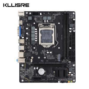 Kllisre 마더보드 LGA 1200 지지대 코어 i3, i5, i7, i9, 10th, 11th 프로세서, DDR4 메모리 M-ATX H511-VD
