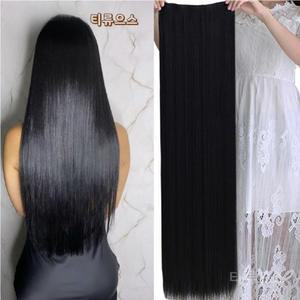부분 가발 셀프 헤어피스 붙임머리 70cm 인모 패치 티류으스